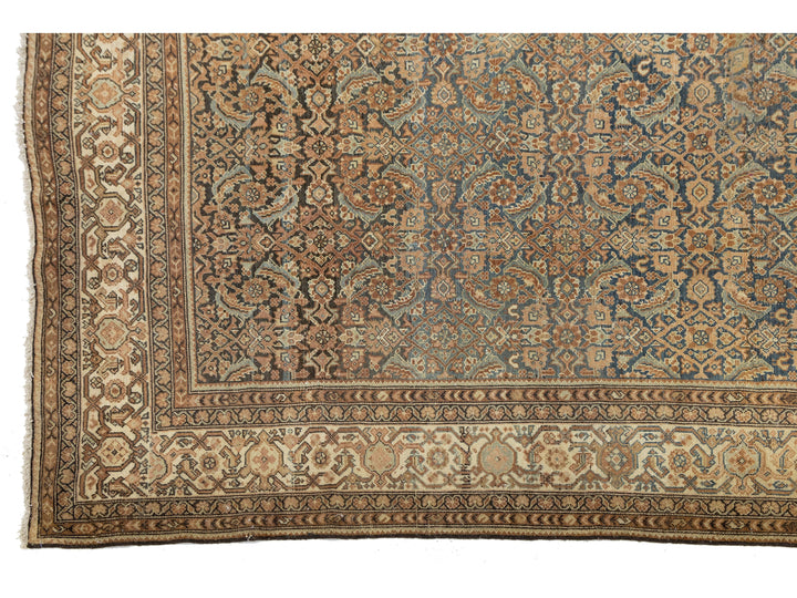 Antique Malayer Wool Rug 9 X 9