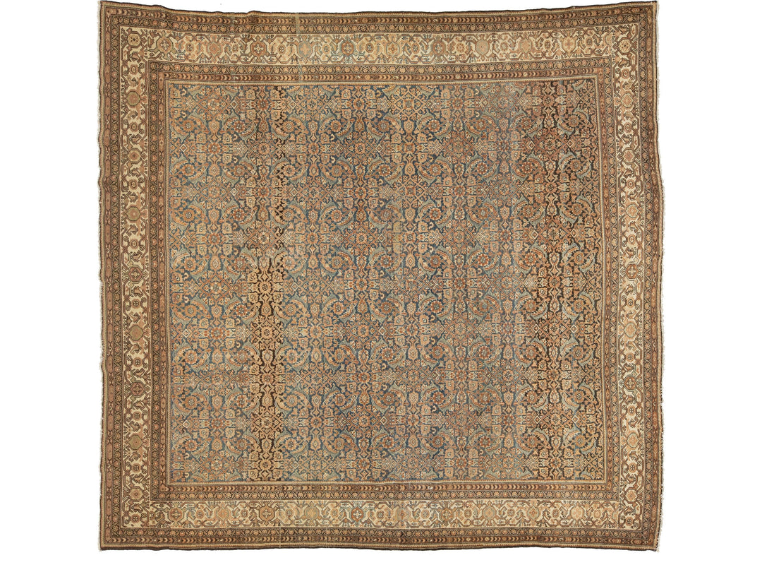 Antique Malayer Wool Rug 9 X 9