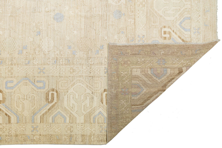 Modern Khotan Wool Rug 17 X 21