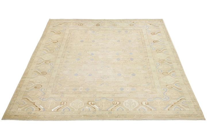 Modern Khotan Wool Rug 17 X 21