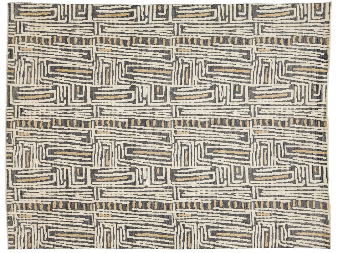 Modern Wool Rug 9 X 12