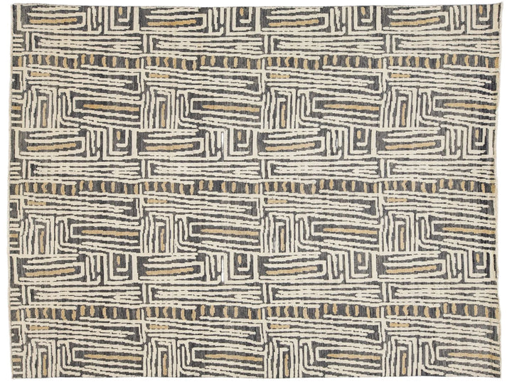 Modern Wool Rug 9 X 12