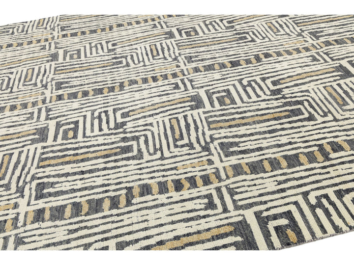 Modern Wool Rug 9 X 12