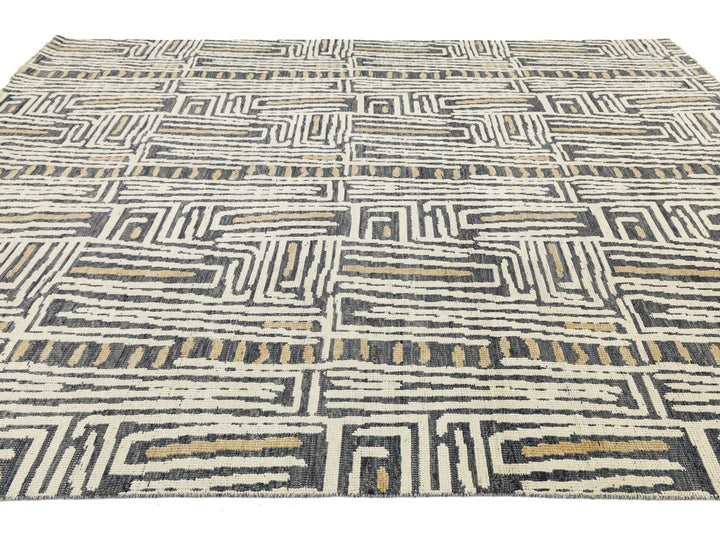 Modern Wool Rug 9 X 12