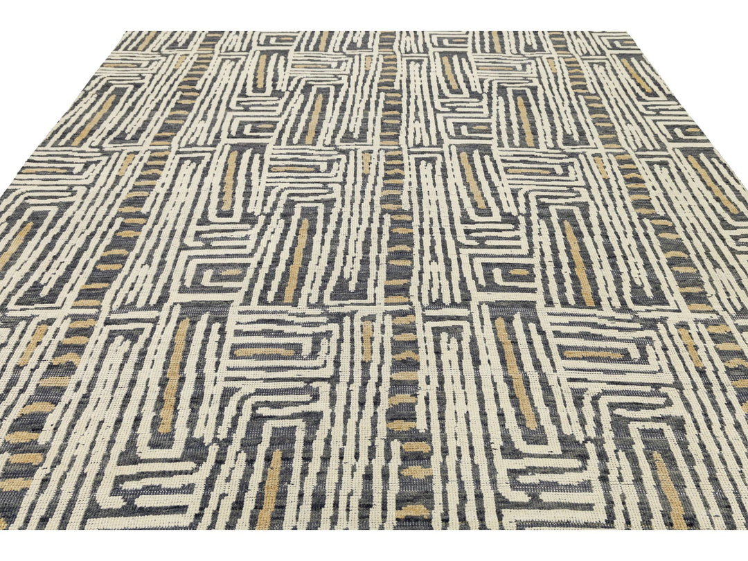 Modern Wool Rug 9 X 12