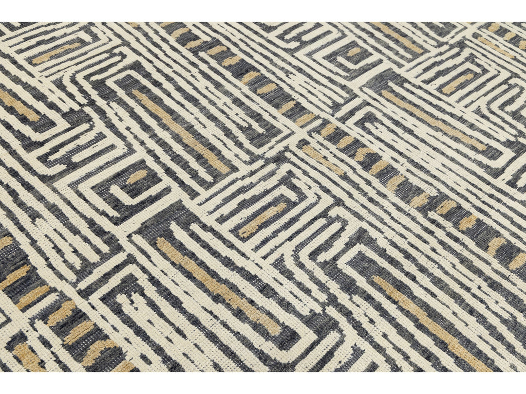 Modern Wool Rug 9 X 12