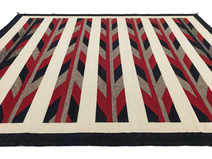 Modern Navajo Wool Rug 9 X 12