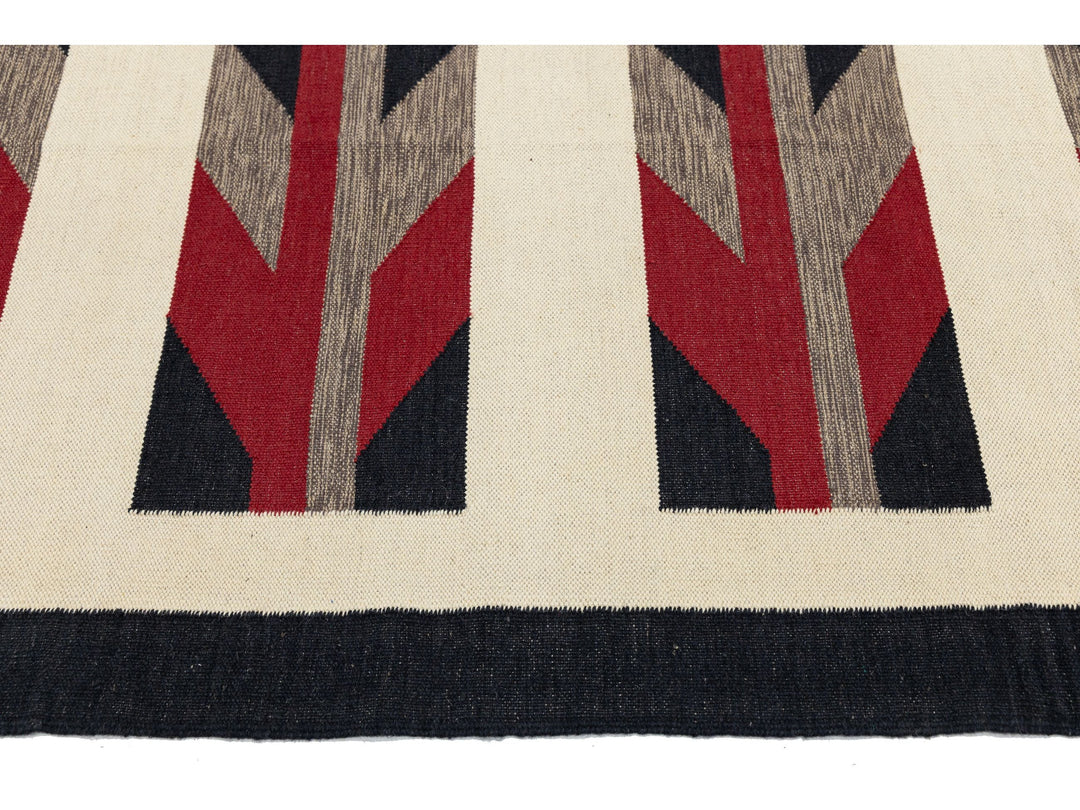 Modern Navajo Wool Rug 9 X 12