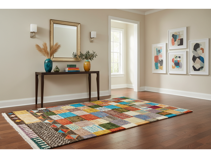 Modern Baluch Wool Rug 4 X 6