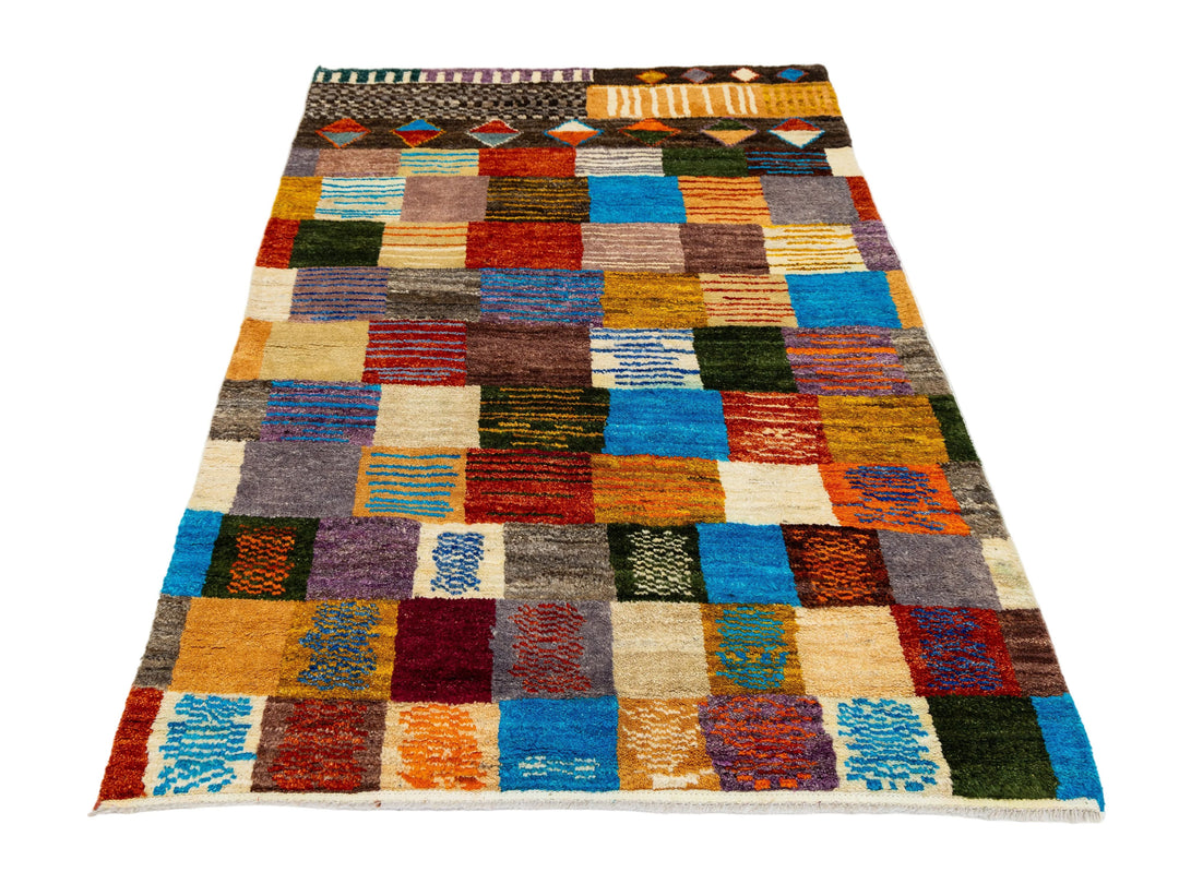 Modern Baluch Wool Rug 4 X 6