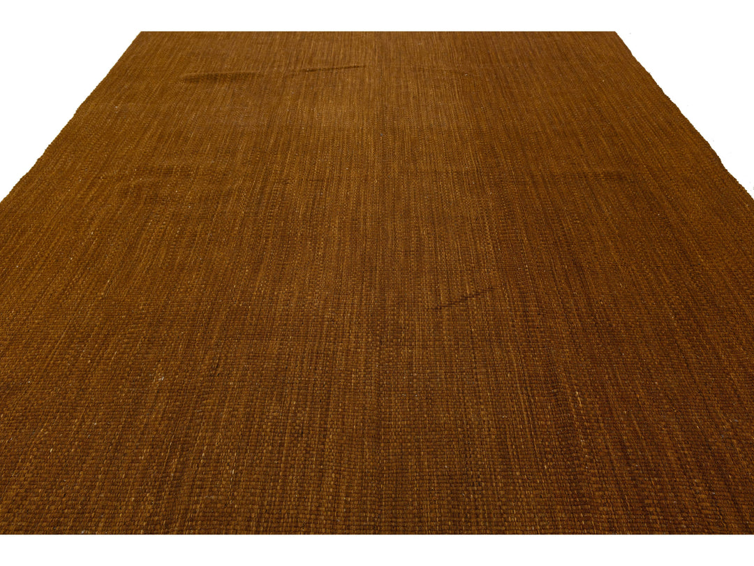 Modern Kilim Flatweave Wool Rug 10 X 16