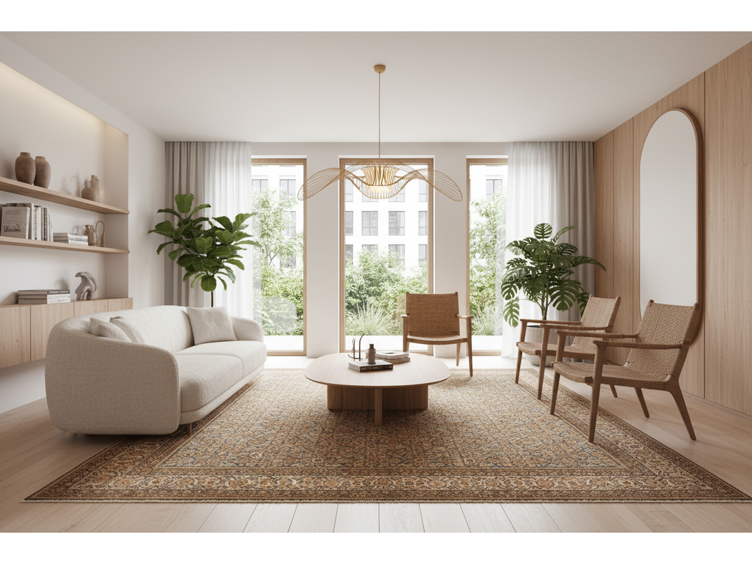 Antique Malayer Wool Rug 8 X 9