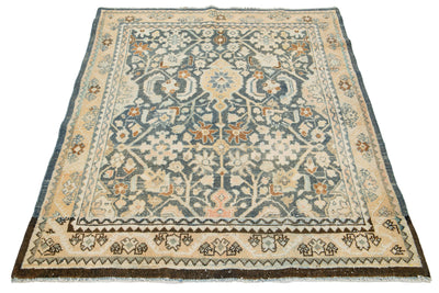 Antique Malayer Wool Rug 4 X 5