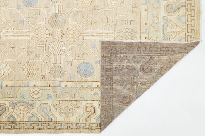 Modern Khotan Wool Rug 14 X 18