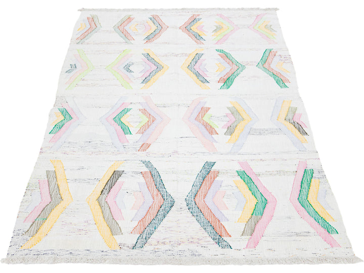 Modern Kilim Wool Rug 6 X 11