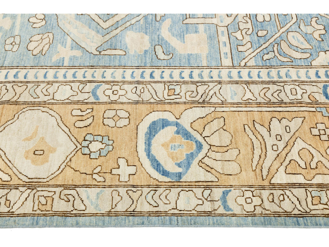 Modern Oushak Wool Rug 12 X 12
