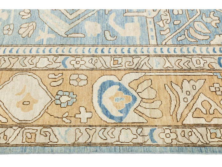 Modern Oushak Wool Rug 12 X 12