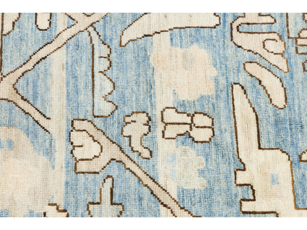 Modern Oushak Wool Rug 12 X 12
