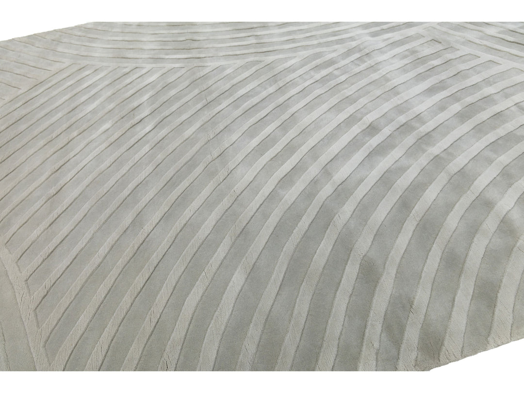 Modern Wool Rug 10 X 14