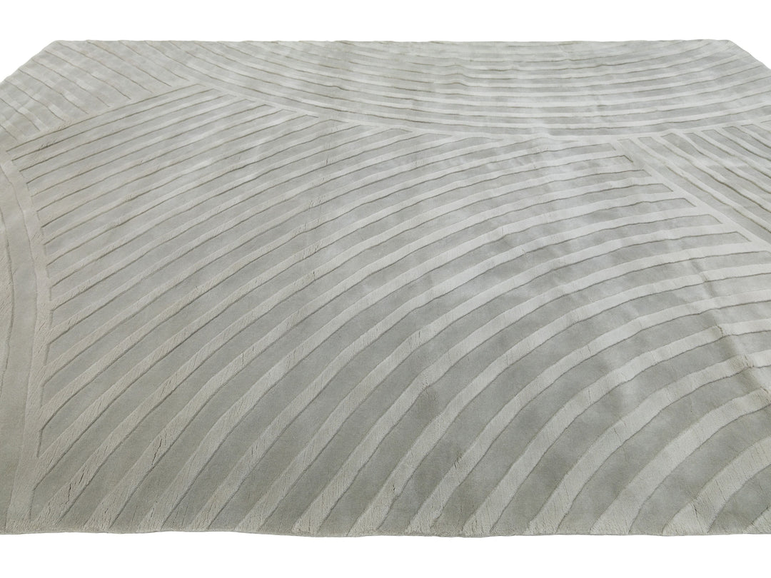 Modern Wool Rug 10 X 14