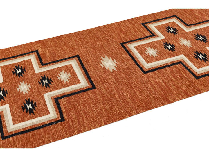 Modern Navajo Wool Runner 3 X 16