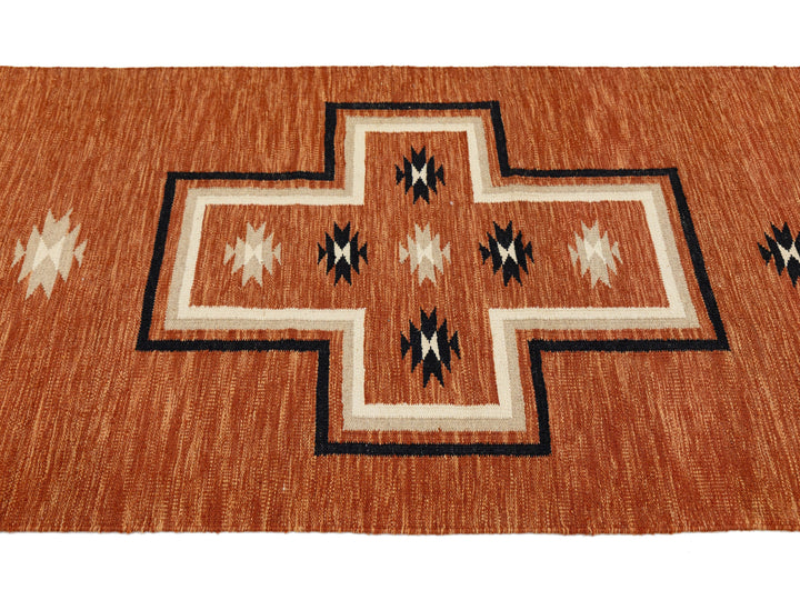 Modern Navajo Wool Runner 3 X 16