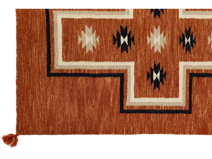 Modern Navajo Wool Runner 3 X 16