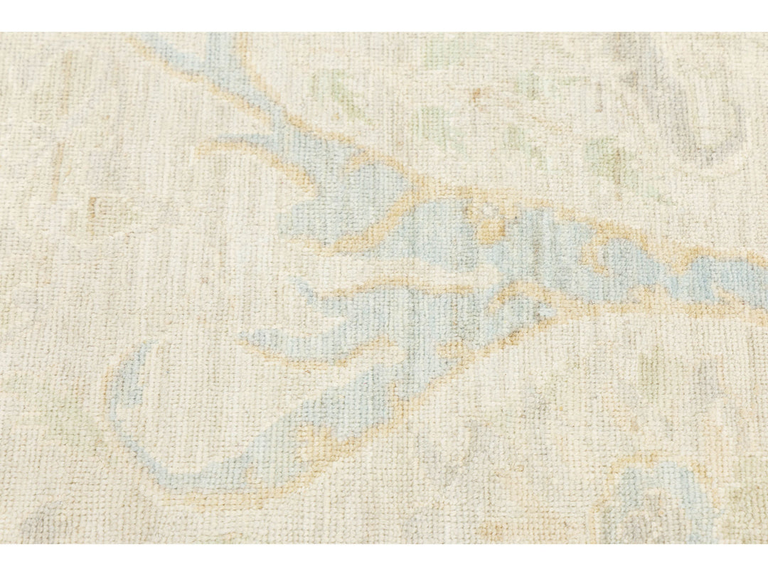 Modern Oushak Wool Rug 12 X 15