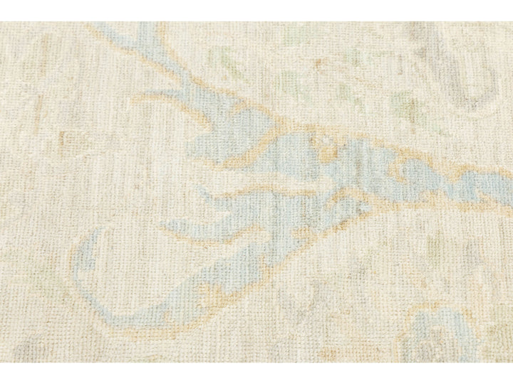 Modern Oushak Wool Rug 12 X 15