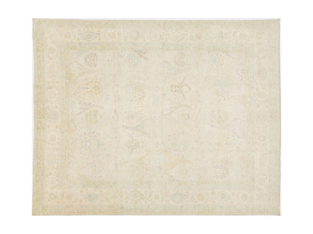 Modern Oushak Wool Rug 12 X 15