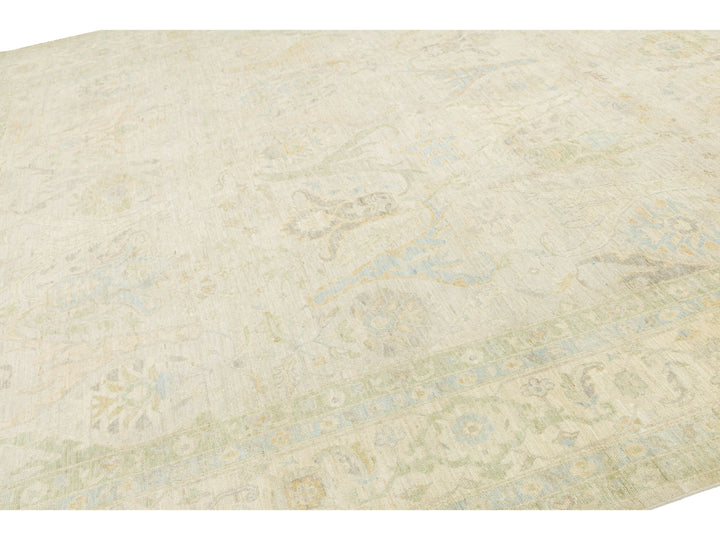 Modern Oushak Wool Rug 12 X 15