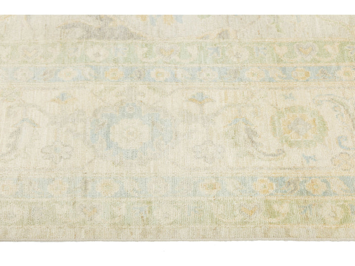 Modern Oushak Wool Rug 12 X 15