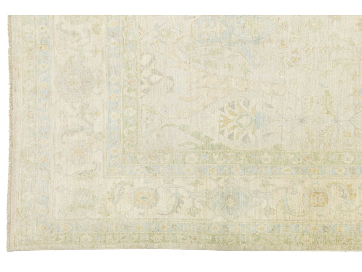 Modern Oushak Wool Rug 12 X 15