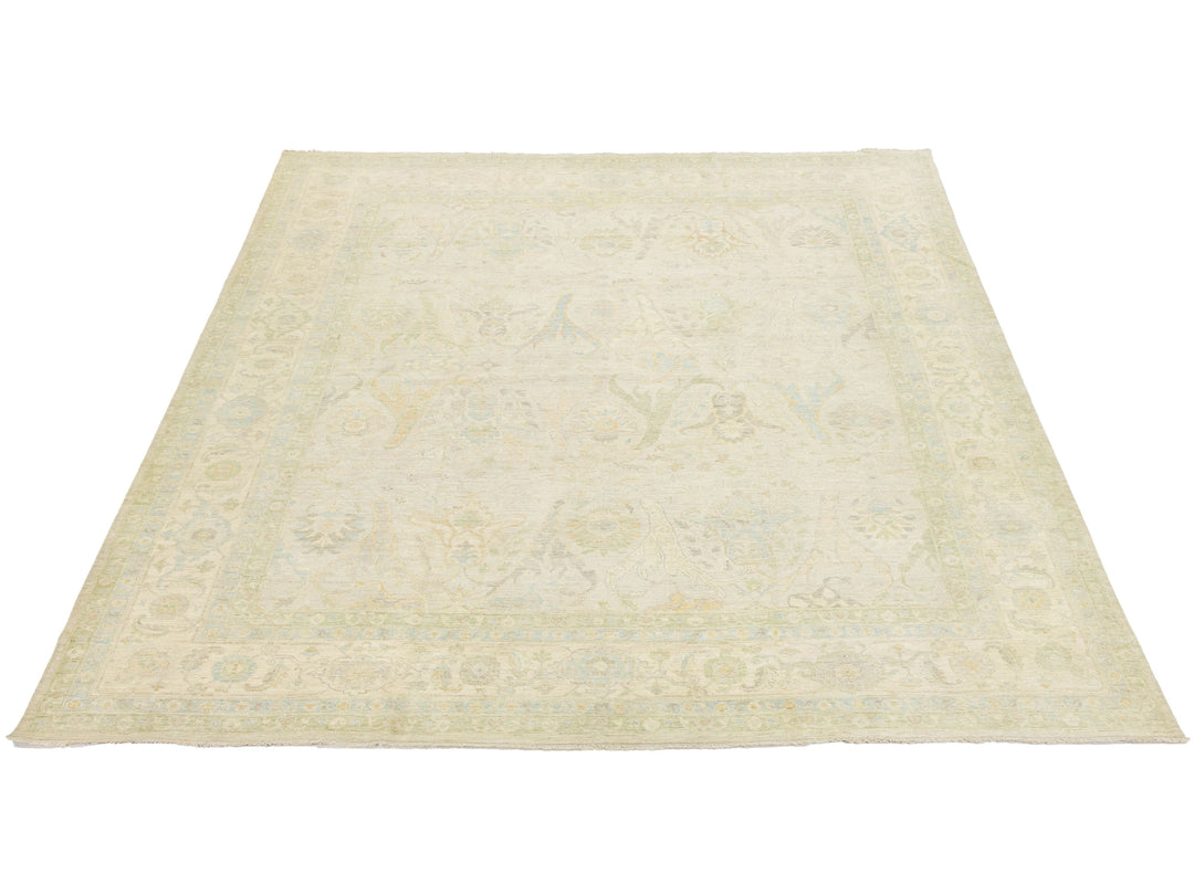 Modern Oushak Wool Rug 12 X 15