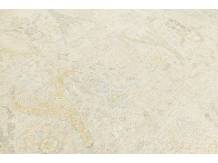 Modern Oushak Wool Rug 12 X 15