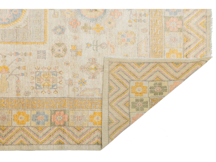 Modern Khotan Wool Rug 12 X 15