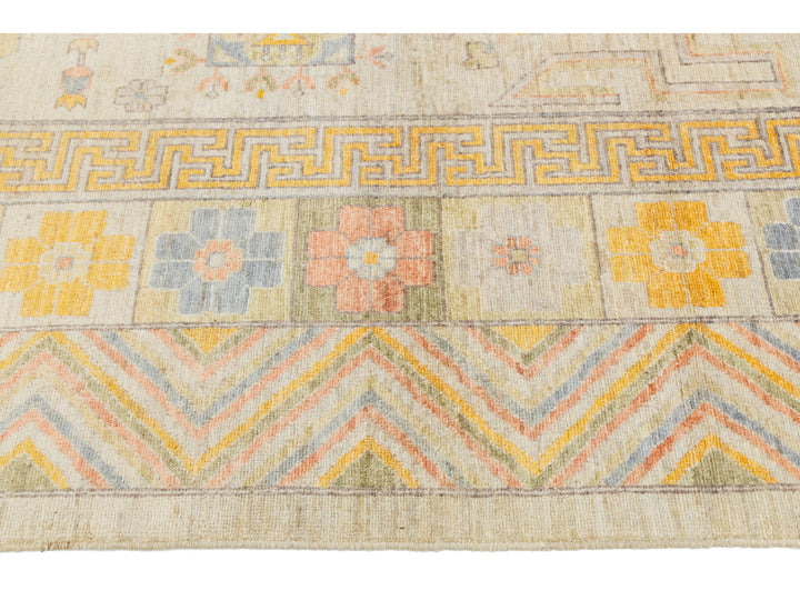 Modern Khotan Wool Rug 12 X 15