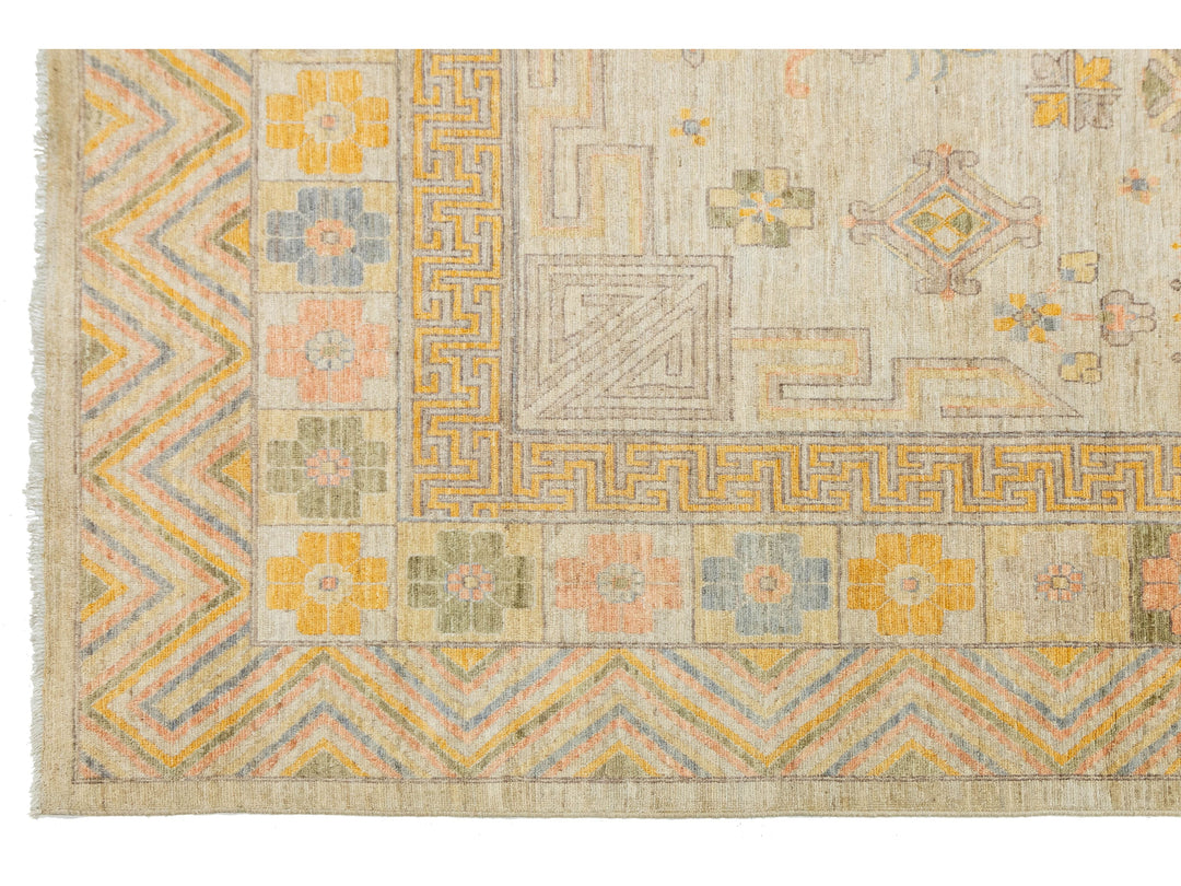 Modern Khotan Wool Rug 12 X 15