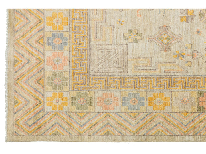Modern Khotan Wool Rug 12 X 15