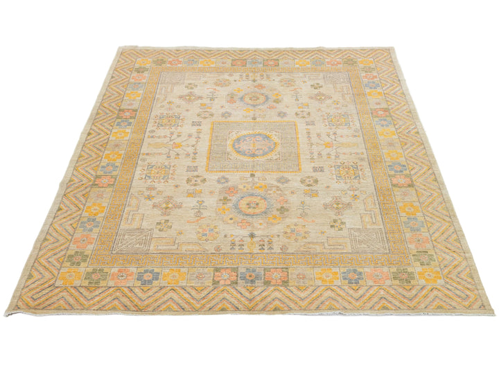 Modern Khotan Wool Rug 12 X 15