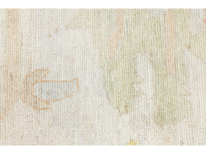 Modern Oushak Wool Rug 14 X 19