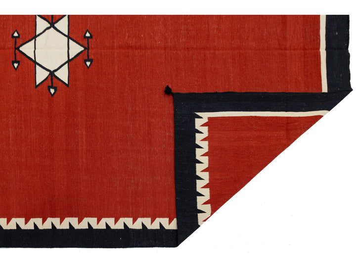 Modern Navajo Wool Rug 9 X 12