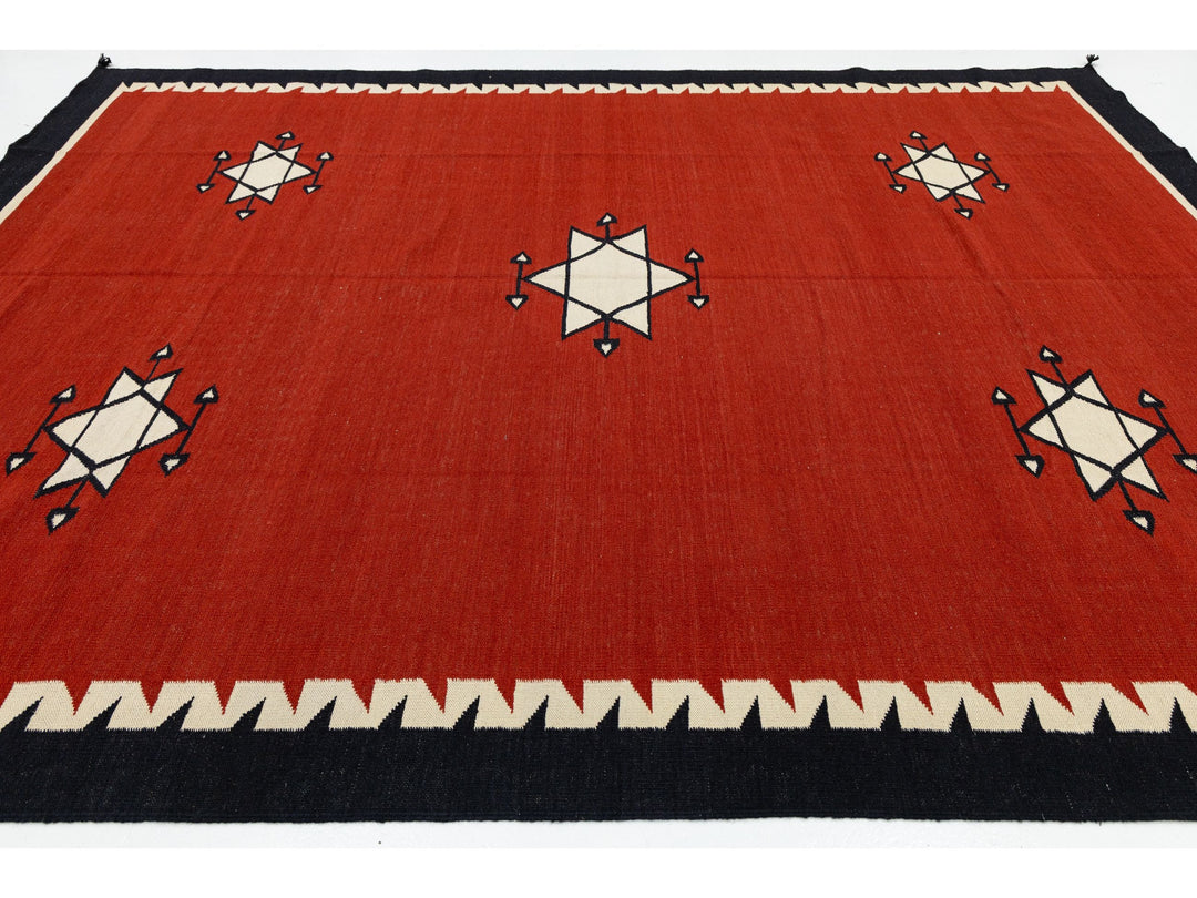 Modern Navajo Wool Rug 9 X 12
