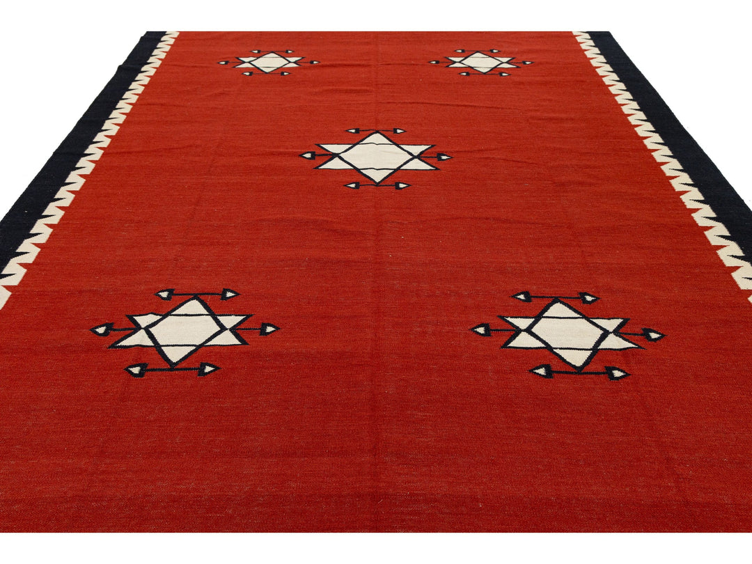 Modern Navajo Wool Rug 9 X 12