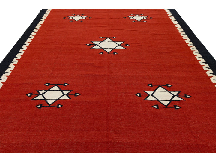 Modern Navajo Wool Rug 9 X 12