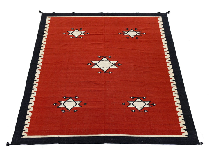 Modern Navajo Wool Rug 9 X 12