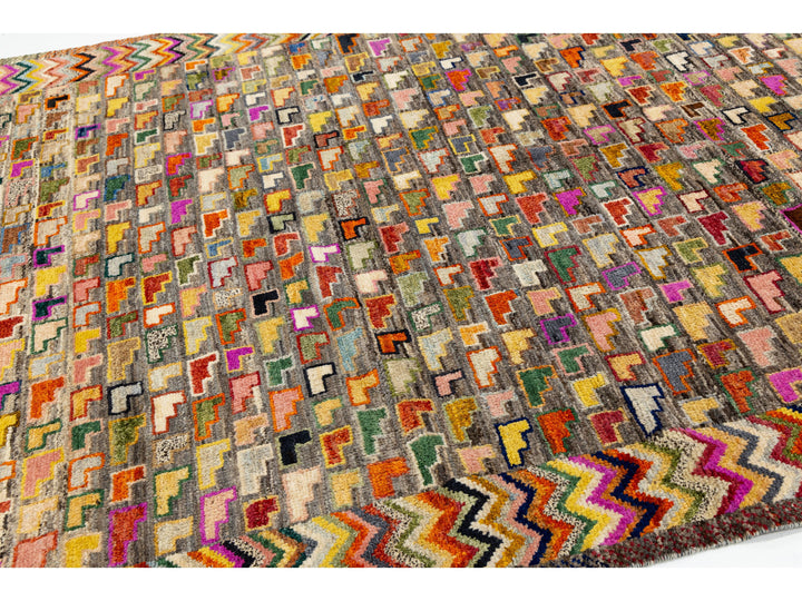 Modern Baluch Wool Rug 7 X 10
