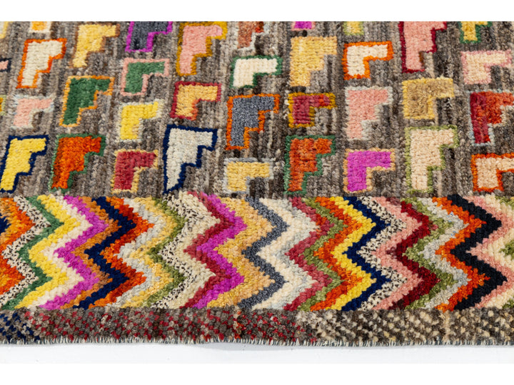 Modern Baluch Wool Rug 7 X 10