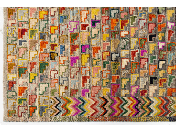 Modern Baluch Wool Rug 7 X 10