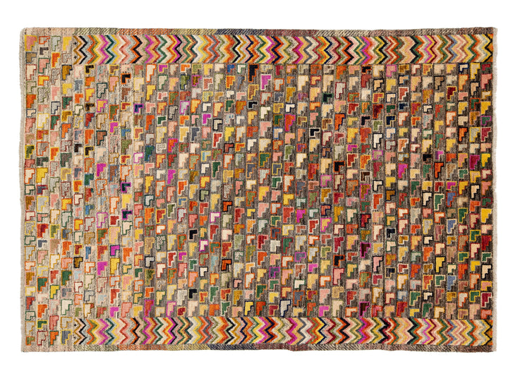 Modern Baluch Wool Rug 7 X 10